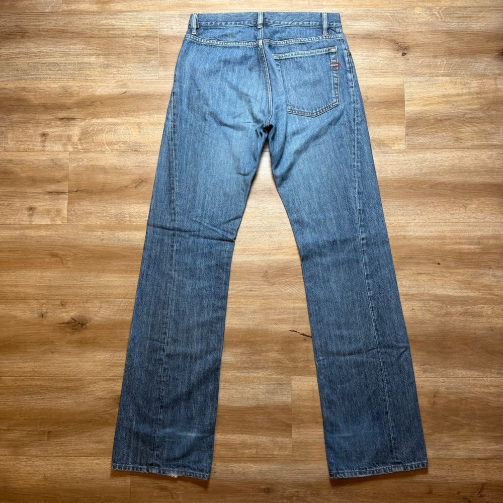 Vintage Diesel Recut Jeans Mens 30x34 Blue Straight Leg Made In Italy 00795 Y2K